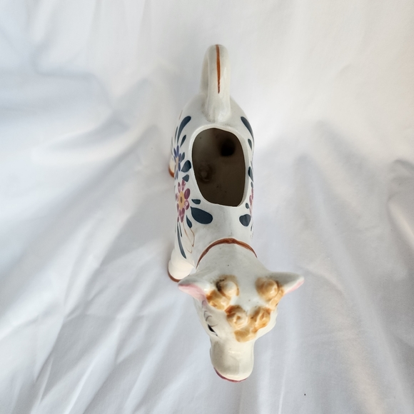 Vintage Royal Japan Cow Creamer or Planter Handpainted with spout - Picture 15 of 16